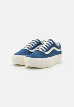 Vans Old Skool Stackform - Trainers - Denim Blue -Shoe Zone Store 06dbbad662934adda081e5ec5946bd6f