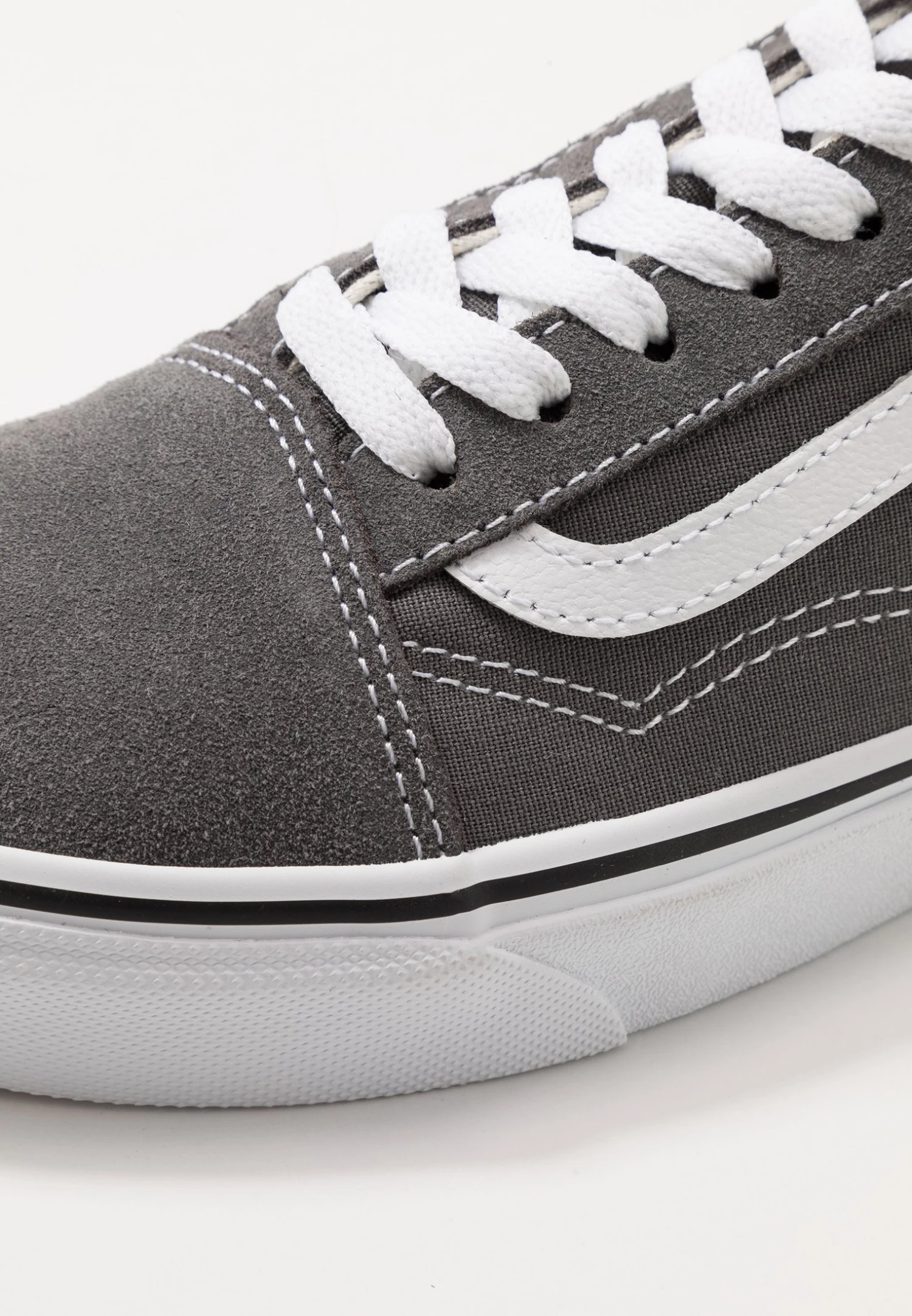 Vans Ua Old Skool - Trainers - Pewter/True White 9 Vans Ua Old Skool - Trainers - Pewter/True White - Image 9