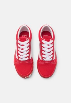 Vans Old Skool- Trainers - Paint Splatter Racing Red -Shoe Zone Store 1b8f8b44001f4aa086ea306d78412297
