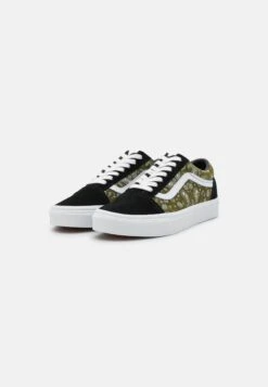 Vans Old Skool Unisex - Trainers - Black/Olive -Shoe Zone Store 1cfad8b4742d4f26a00da733a0281da5