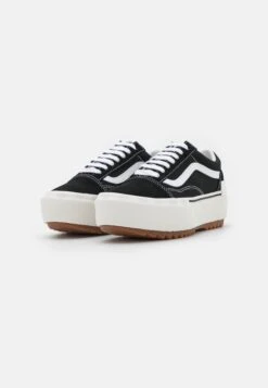 Vans Old Skool Stacked - Trainers - Black/Blanc -Shoe Zone Store 2736b85a361240b3a79d3bc016291062