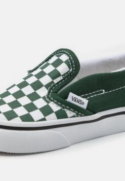 Vans Slip-On Unisex - Trainers - Dark Green/White -Shoe Zone Store 2be4e379559b4b5aacf179a97ff5dd23