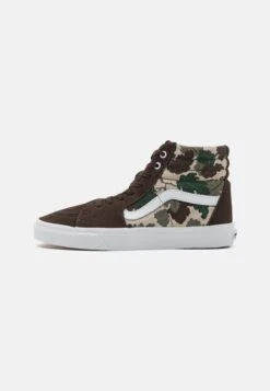Vans Sk-Hi - High-Top Trainers - Dark Brown/Multi-Coloured/White