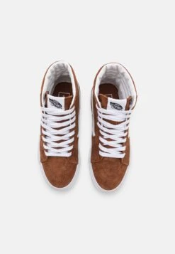 Vans Sk8 Hi Unisex - High-Top Trainers - Sand/White -Shoe Zone Store 36fb7864c4ef4c28942edb098e8d0350