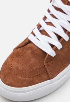 Vans Sk8 Hi Unisex - High-Top Trainers - Sand/White -Shoe Zone Store 3a0c6eff15ea4a2f825b8315c65df165