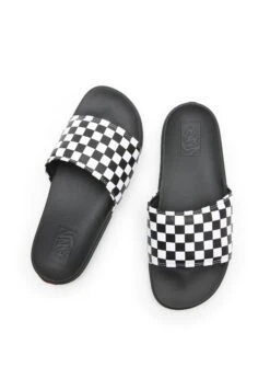Vans La Costa Slide-On Unisex - Pool Slides - (Checkerboard) True White/Black -Shoe Zone Store 3bc1be8637184bd7adfb868dd7f8eb0d