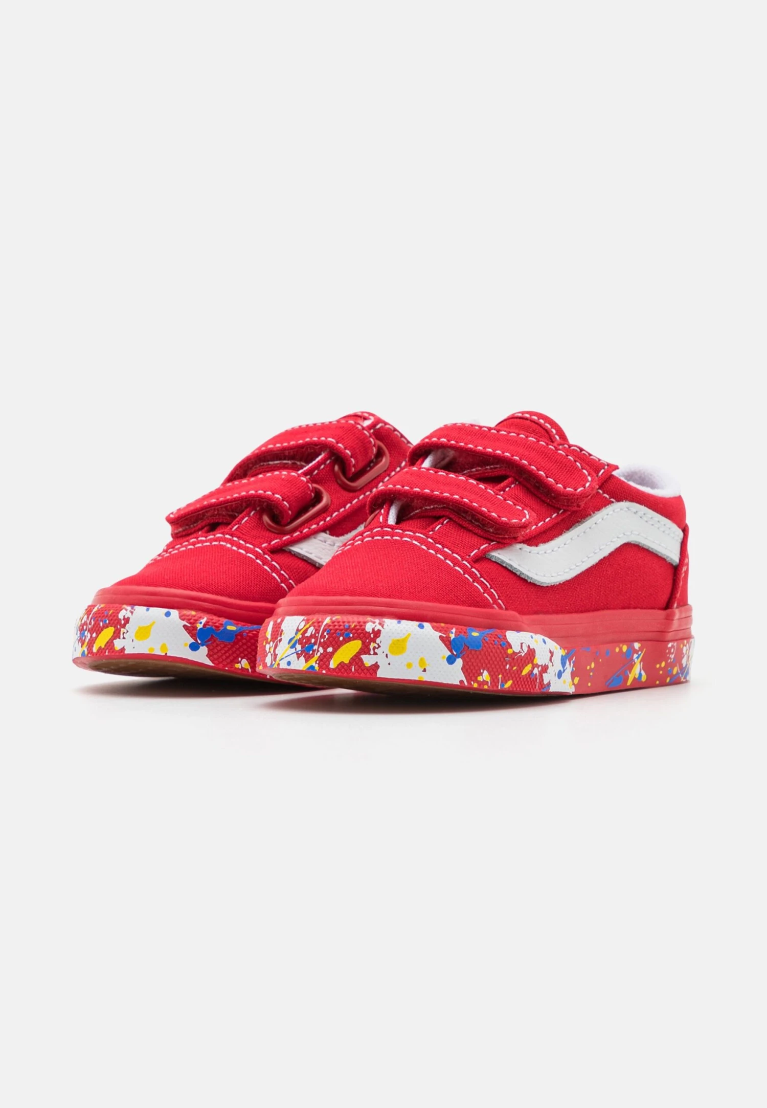 Vans Old Skool Unisex - Trainers - Paint Splatter Racing Red 2 Vans Old Skool Unisex - Trainers - Paint Splatter Racing Red - Image 2