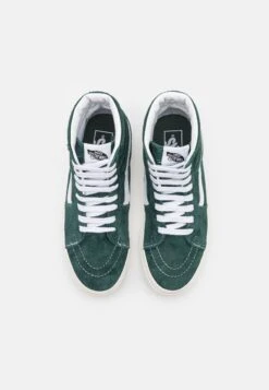Vans Sk8 Hi Unisex - High-Top Trainers - Jungle Green/Snow White -Shoe Zone Store 4e1e975869b742a8b2546f2799f15d33