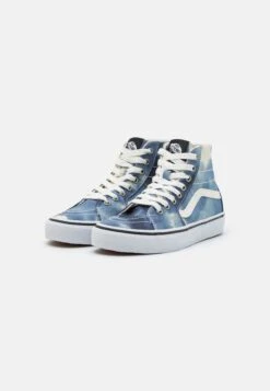 Vans Tapered - High-Top Trainers - Bleach Wash Blue -Shoe Zone Store 5d46f09b84f64947bef3152e5ca49a25