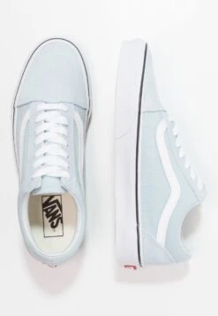 Vans Ua Old Skool - Trainers - Baby Blue/True White -Shoe Zone Store 63c951bdc14947ab86a1dc06d1d16613