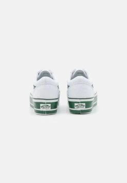 Vans Ua Old Skool Stackform - Trainers - Green/True White -Shoe Zone Store 68b1a2bf081143059b2033774275cd21