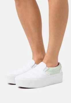 Vans Classic Stackform - Slip-Ons - Green/True White