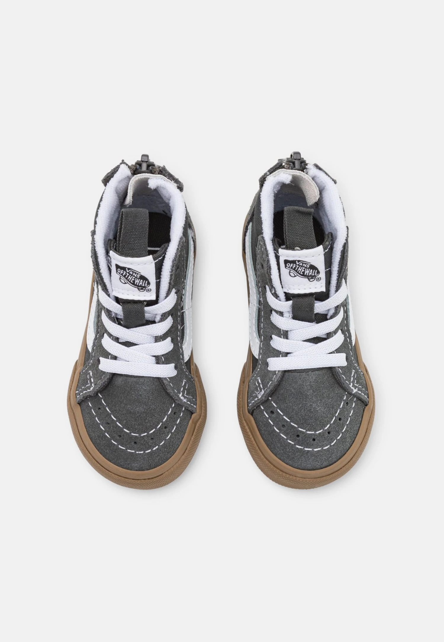 Vans Sk8-Hi Zip Unisex - High-Top Trainers - Grey/True White 4 Vans Sk8-Hi Zip Unisex - High-Top Trainers - Grey/True White - Image 4