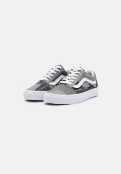 Vans Old Skool Patchwork Unisex - Trainers - Conference Call Suiting Grey -Shoe Zone Store 6e6577359512465788fa0ce48bdcebdc