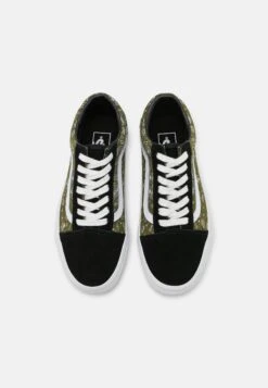 Vans Old Skool Unisex - Trainers - Black/Olive -Shoe Zone Store 755ba36aa0924d48a1e87e3091ff3979