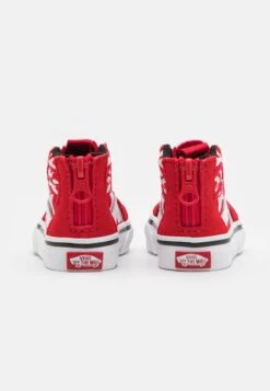 Vans Sk8-Hi Zip - High-Top Trainers - Ferocious Flame Racing Red/Black -Shoe Zone Store 7e2acca9384f42dab3382cc7f5e8e0d8