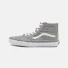Vans Sk8-Hi Unisex - High-Top Trainers - Checkerboard Foxing Drizzle/True White