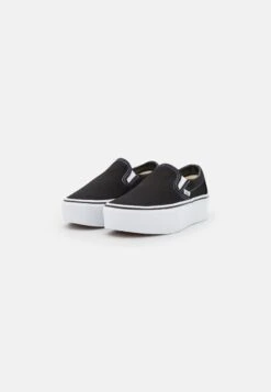 Vans Classic Stackform - Slip-Ons - Black/True White -Shoe Zone Store 824c3c6bbe8a4732b77ed719331e0c02
