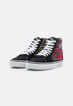 Vans Sk8 Hi Unisex - High-Top Trainers - Tartan/Black -Shoe Zone Store 836383e2e33748f8ae600cf021462f2b