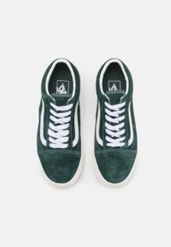 Vans Ua Old Skool - Trainers - Jungle Green/Snow White -Shoe Zone Store 880137972cab427a95093f89e06f621a