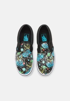 Vans Classic Slip On Unisex - Trainers - Cosmic Glow Black/True White -Shoe Zone Store 8a03c712243143b8ada405f436d117b1