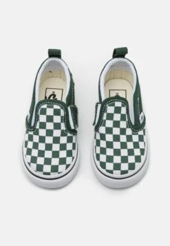 Vans Slip-On Unisex - Trainers - Dark Green/White -Shoe Zone Store 8b3d1dfb5fd64fba882803c3f2243434