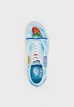 Vans Old Skool Unisex - Trainers - Light Blue/White/Multi-Coloured -Shoe Zone Store 8c1942d5b6fa4ec8bb119baca05e94ad
