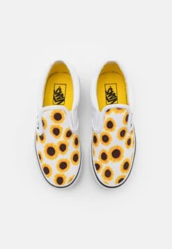 Vans Classic Unisex - Slip-Ons - Yellow/True White -Shoe Zone Store 98fba5675b024df0a604c746f24fda56