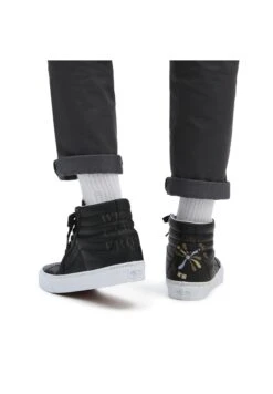 Vans Sk8 Hi Unisex - High-Top Trainers - (Divine) Black/True White -Shoe Zone Store c3708d4e298a4311aaf40055f8f84410