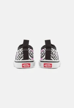 Vans Authentic Elastic Lace- Trainers - Zebra Daze Black -Shoe Zone Store cb67772044564115a8524bf01d86a970