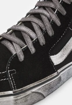 Vans Sk-Hi - High-Top Trainers - Stressed Black/White -Shoe Zone Store d5b46543ebcb4266bd83004cb083dc2c