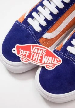 Vans Ua Old Skool - Trainers - Royal Blue/Apricot Buff -Shoe Zone Store da54e6012a9b48c297b720fafbcfd575