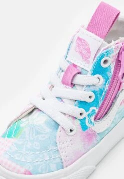 Vans Sk8-Hi Side Zip Tapered - High-Top Trainers - Sunny Day Multi-Coloured/True White -Shoe Zone Store e2ff22c365dd4bc98eeccb3a3ae836e1