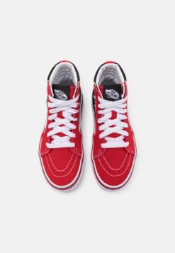 Vans Sk8-Hi Bolt Unisex - High-Top Trainers - Red/Black -Shoe Zone Store f2fddf833ceb44e2b849603957dbfd5e