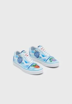 Vans Old Skool Unisex - Trainers - Light Blue/White/Multi-Coloured