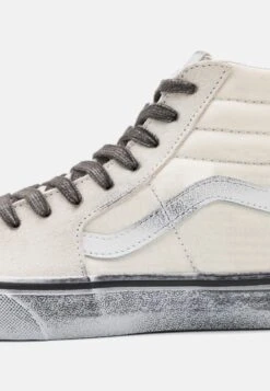Vans Sk-Hi - High-Top Trainers - Stressed White/White -Shoe Zone Store f83bf5f0a686407a818707f79dc8086d