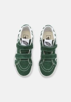 Vans Sk8 Mid Reissue Unisex - High-Top Trainers - Dark Green/White -Shoe Zone Store f9000a081cc0446e921014e1ae23017d