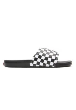 Vans La Costa Slide-On Unisex - Pool Slides - (Checkerboard) True White/Black -Shoe Zone Store fb70ea6b11d34fd9a3d775c3cd29e5b9