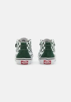 Vans Sk8 Mid Reissue Unisex - High-Top Trainers - Dark Green/White -Shoe Zone Store ff3eef479521496f8695dbf93fce64f3